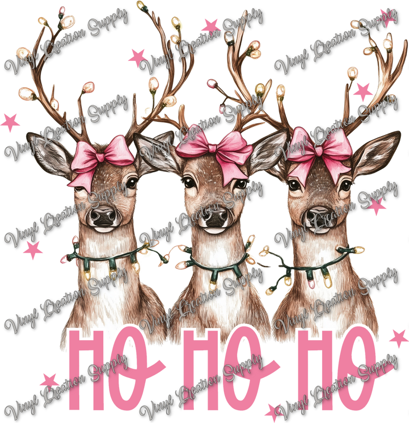 Ho Ho Ho Pink Deer