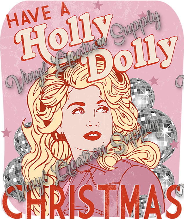 Holly Dolly Christmas Pink