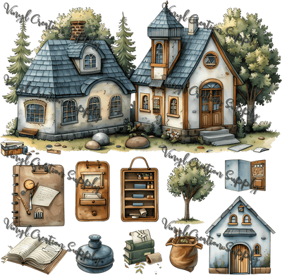 House Collage 2 - Vinyl Creation Supply