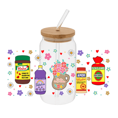 Household Essentials Mom – Printed Libby Wrap (9.5" x 4.3" UV DTF) - Vinyl Creation Supply