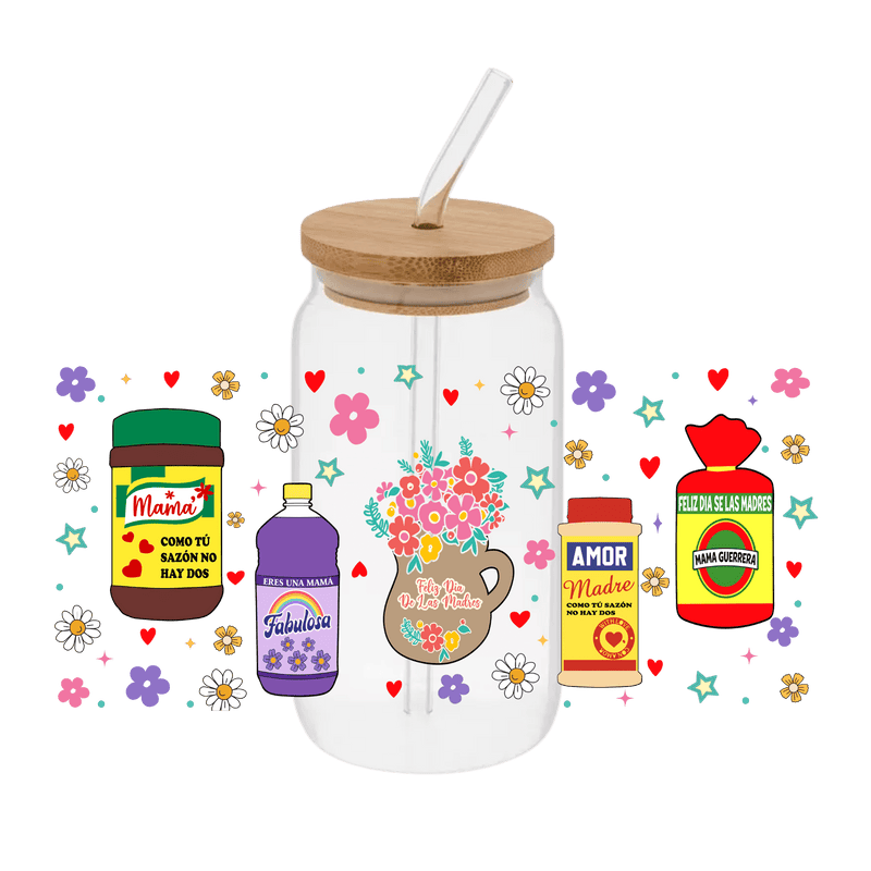 Household Essentials Mom – Printed Libby Wrap (9.5" x 4.3" UV DTF) - Vinyl Creation Supply