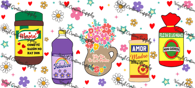 Household Essentials Mom – Printed Libby Wrap (9.5" x 4.3" UV DTF) - Vinyl Creation Supply