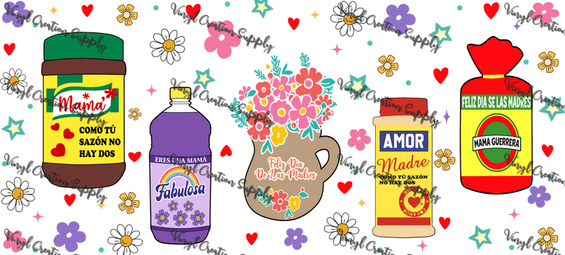 Household Essentials Mom – Printed Libby Wrap (9.5" x 4.3" UV DTF) - Vinyl Creation Supply