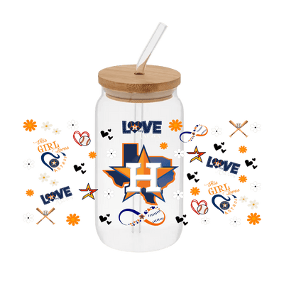 Baseball H 1– Printed Libby Wrap (9.5" x 4.3" UV DTF) - Vinyl Creation Supply