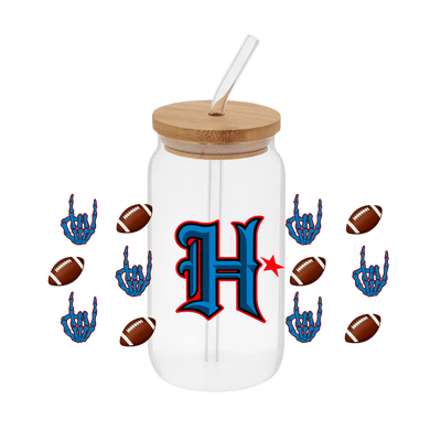 Houston Texans Libby – Printed Libby Wrap (9.5" x 4.3" UV DTF) - Vinyl Creation Supply