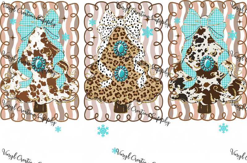 Howdy Christmas Turquoise 2 - Vinyl Creation Supply