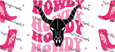 Howdy Pink Wrap– Printed Wrap - Vinyl Creation Supply