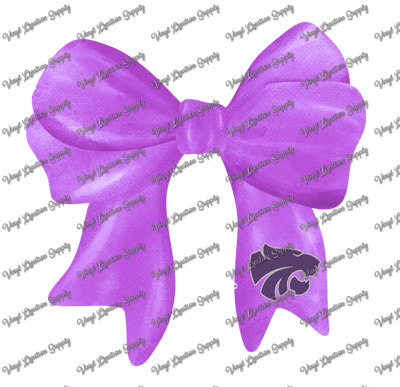 Humble Wildcats Bow White Text - Vinyl Creation Supply