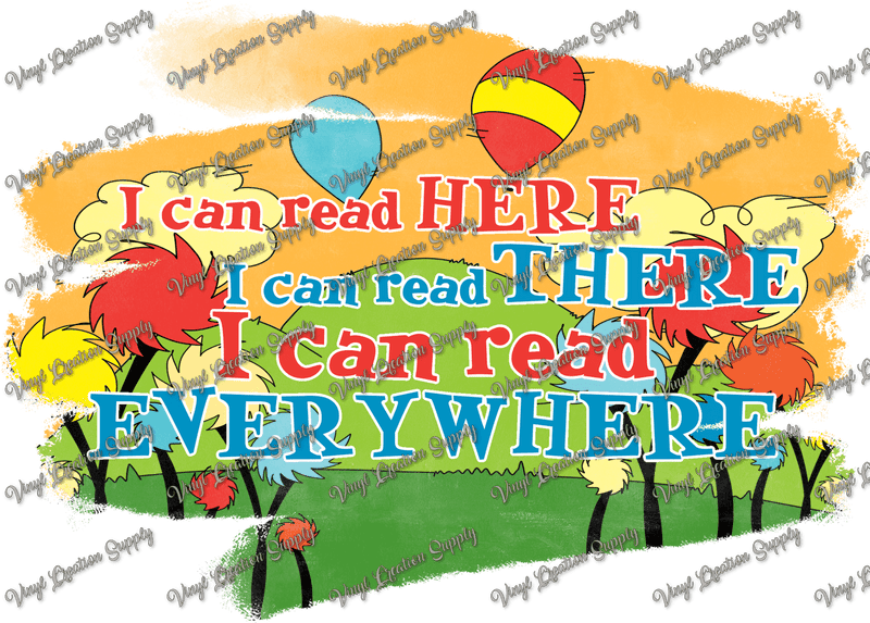 I Can Read Here or There - Vinyl Creation Supply
