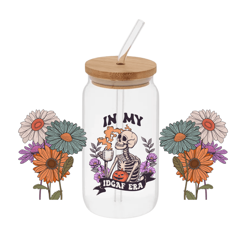 IDGAF Era– Printed Libby Wrap (9.5" x 4.3" UV DTF) - Vinyl Creation Supply