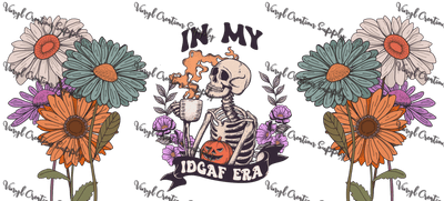 IDGAF Era– Printed Libby Wrap (9.5" x 4.3" UV DTF) - Vinyl Creation Supply