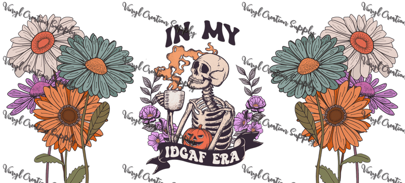 IDGAF Era– Printed Libby Wrap (9.5" x 4.3" UV DTF) - Vinyl Creation Supply