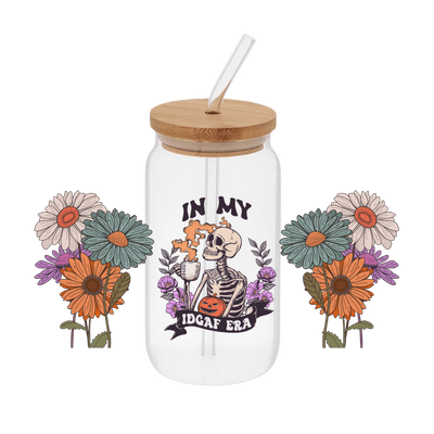 In My IDGAF Era– Printed Libby Wrap (9.5" x 4.3" UV DTF) - Vinyl Creation Supply