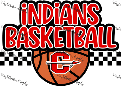 Indians Basketball - Vinyl Creation Supply