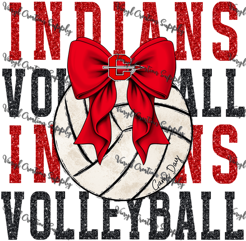 Indians Volleyball 1 - Vinyl Creation Supply