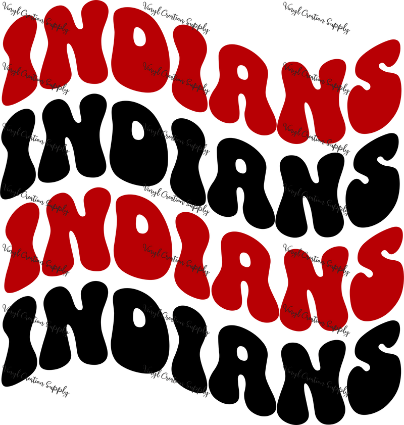 Indians x4 Wave - Vinyl Creation Supply