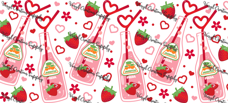 Jarritos Fresha Hearts– Printed Libby Wrap (9.5" x 4.3" UV DTF) - Vinyl Creation Supply