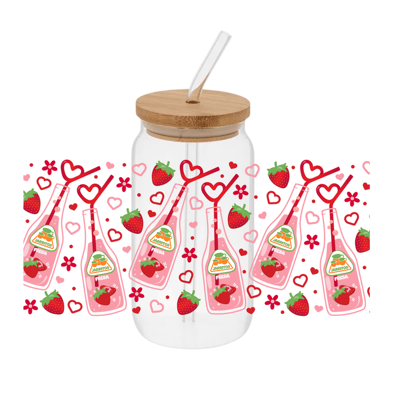 Jarritos Fresha Hearts– Printed Libby Wrap (9.5" x 4.3" UV DTF) - Vinyl Creation Supply
