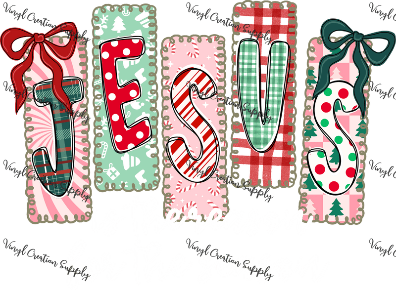 Jesus Coquette Frames White - Vinyl Creation Supply