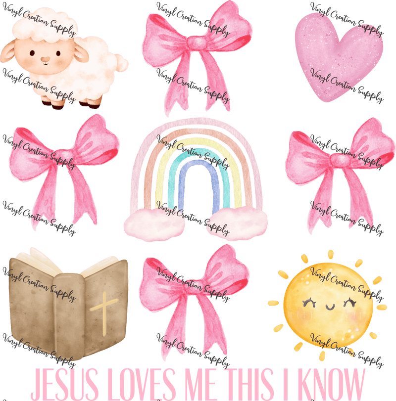 Jesus Loves Me This I Know - Vinyl Creation Supply