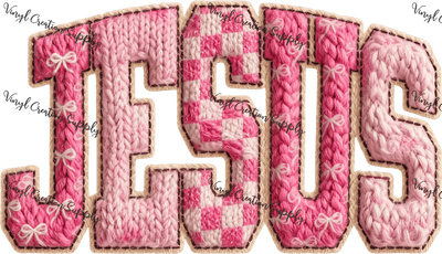 Jesus Pink Crochet - Vinyl Creation Supply