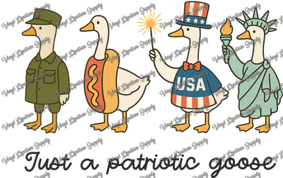 Just A Patriotic Goose - Vinyl Creation Supply