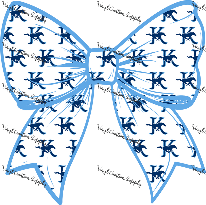 Kingwood Mustangs Logo Bow - Vinyl Creation Supply