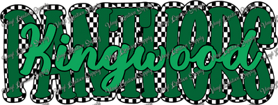 Kingwood Panthers Checkered - Vinyl Creation Supply