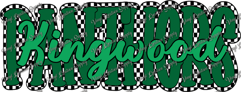 Kingwood Panthers Checkered - Vinyl Creation Supply