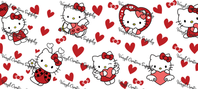 Kitty Valentines – Printed Libby Wrap (9.5" x 4.3" UV DTF) - Vinyl Creation Supply