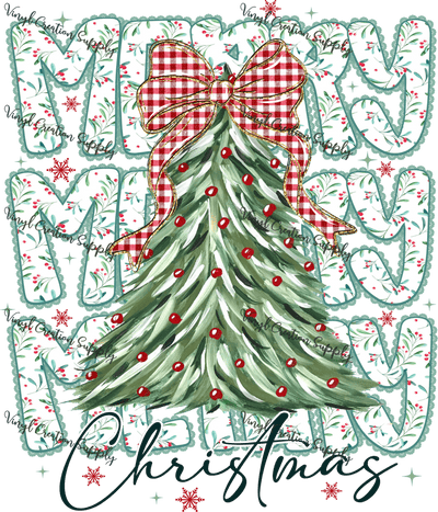 Lace Merry Christmas 1 - Vinyl Creation Supply