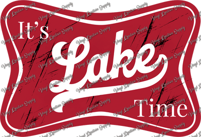 Lake Time Red - Vinyl Creation Supply