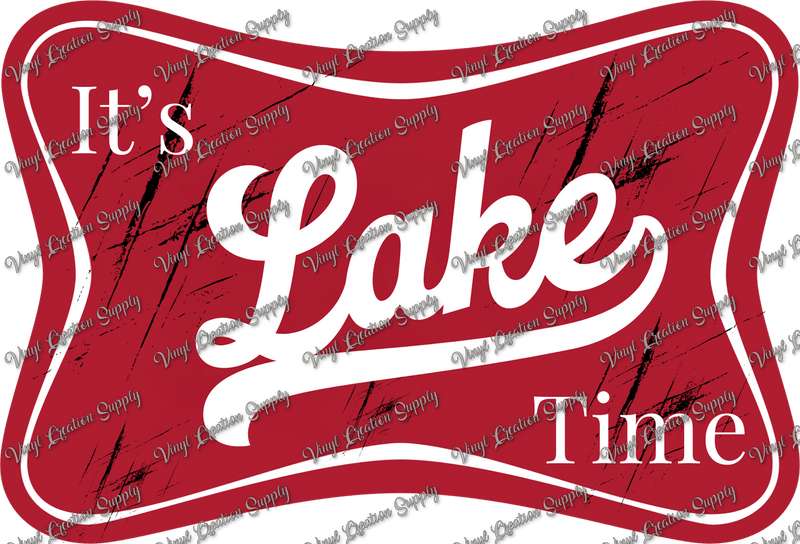 Lake Time Red - Vinyl Creation Supply