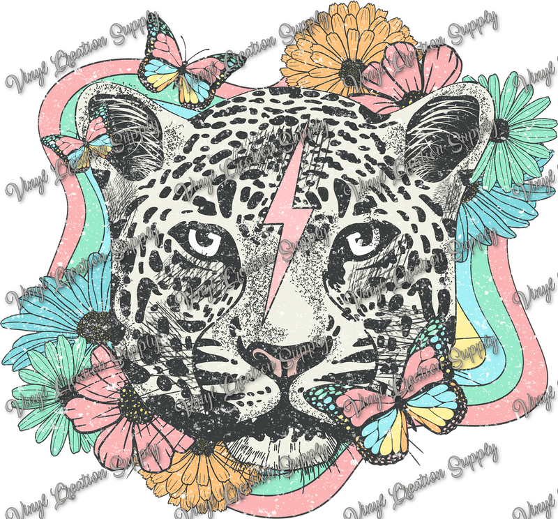 Leopard Head Grunge