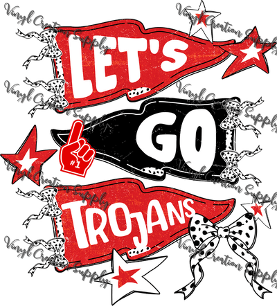 Let's Go Trojans - Vinyl Creation Supply