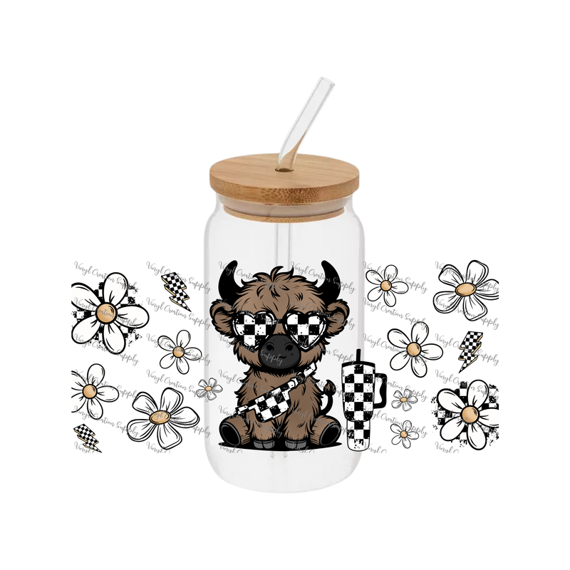 Cow Checkered Glasses – Printed  Wrap
