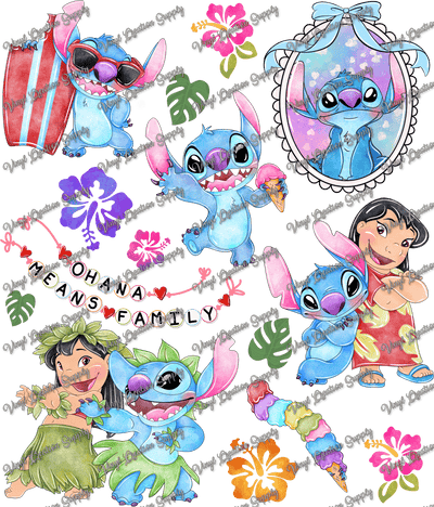 Lilo Stitch Collage - Vinyl Creation Supply