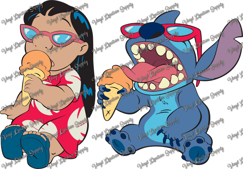 Lilo Stitch Ice Cream - Vinyl Creation Supply