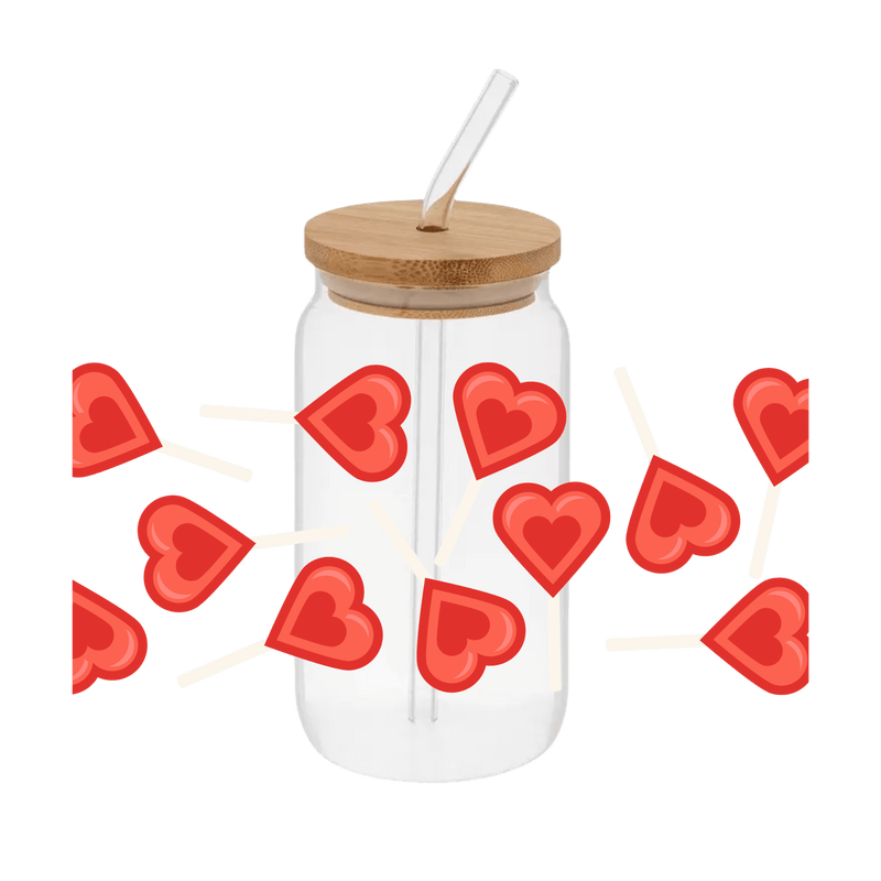 Lollipops Hearts – Printed Libby Wrap (9.5" x 4.3" UV DTF) - Vinyl Creation Supply