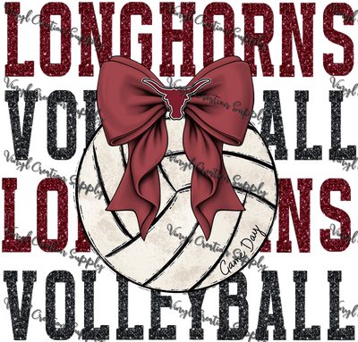Longhorns Volleyball 1 - Vinyl Creation Supply