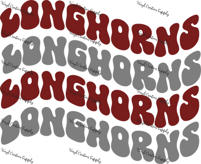 Longhorns x4 Wave - Vinyl Creation Supply