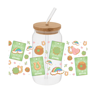 Loteria St Patty – Printed Libby Wrap (9.5" x 4.3" UV DTF) - Vinyl Creation Supply