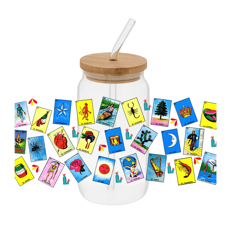 Loteria Wrap – Printed Libby Wrap (9.5" x 4.3" UV DTF) - Vinyl Creation Supply