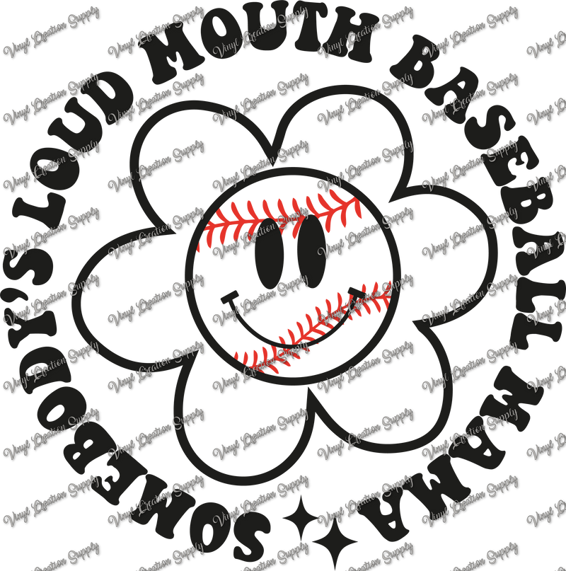 Loud Mouth Baseball Black Pocket