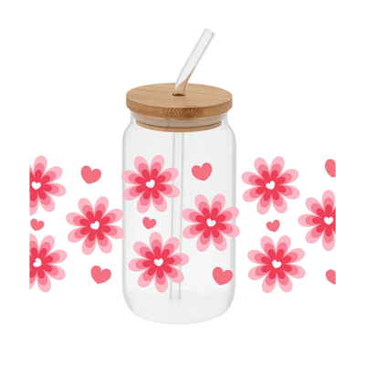 Love Blossom 2 – Printed Libby Wrap (9.5" x 4.3" UV DTF) - Vinyl Creation Supply