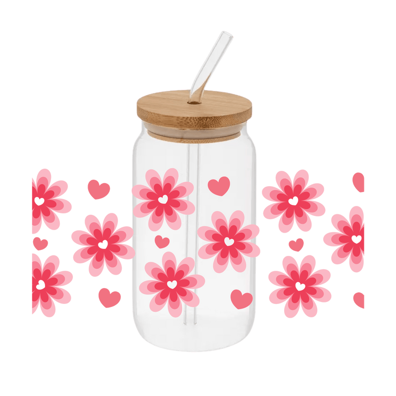 Love Blossom 2 – Printed Libby Wrap (9.5" x 4.3" UV DTF) - Vinyl Creation Supply