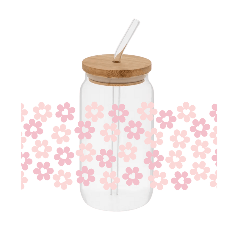 Love Flowers 2– Printed Libby Wrap (9.5" x 4.3" UV DTF) - Vinyl Creation Supply