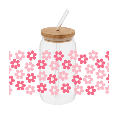 Love Flowers – Printed Libby Wrap (9.5" x 4.3" UV DTF) - Vinyl Creation Supply