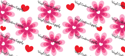 Love Blossom – Printed Libby Wrap (9.5" x 4.3" UV DTF) - Vinyl Creation Supply