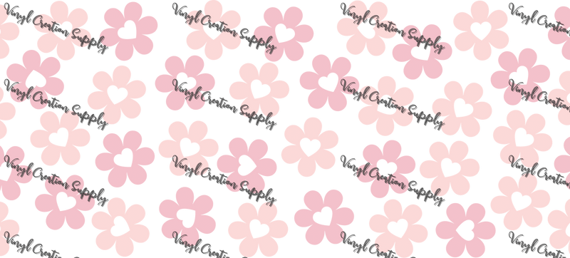 Love Flowers 2– Printed Libby Wrap (9.5" x 4.3" UV DTF) - Vinyl Creation Supply